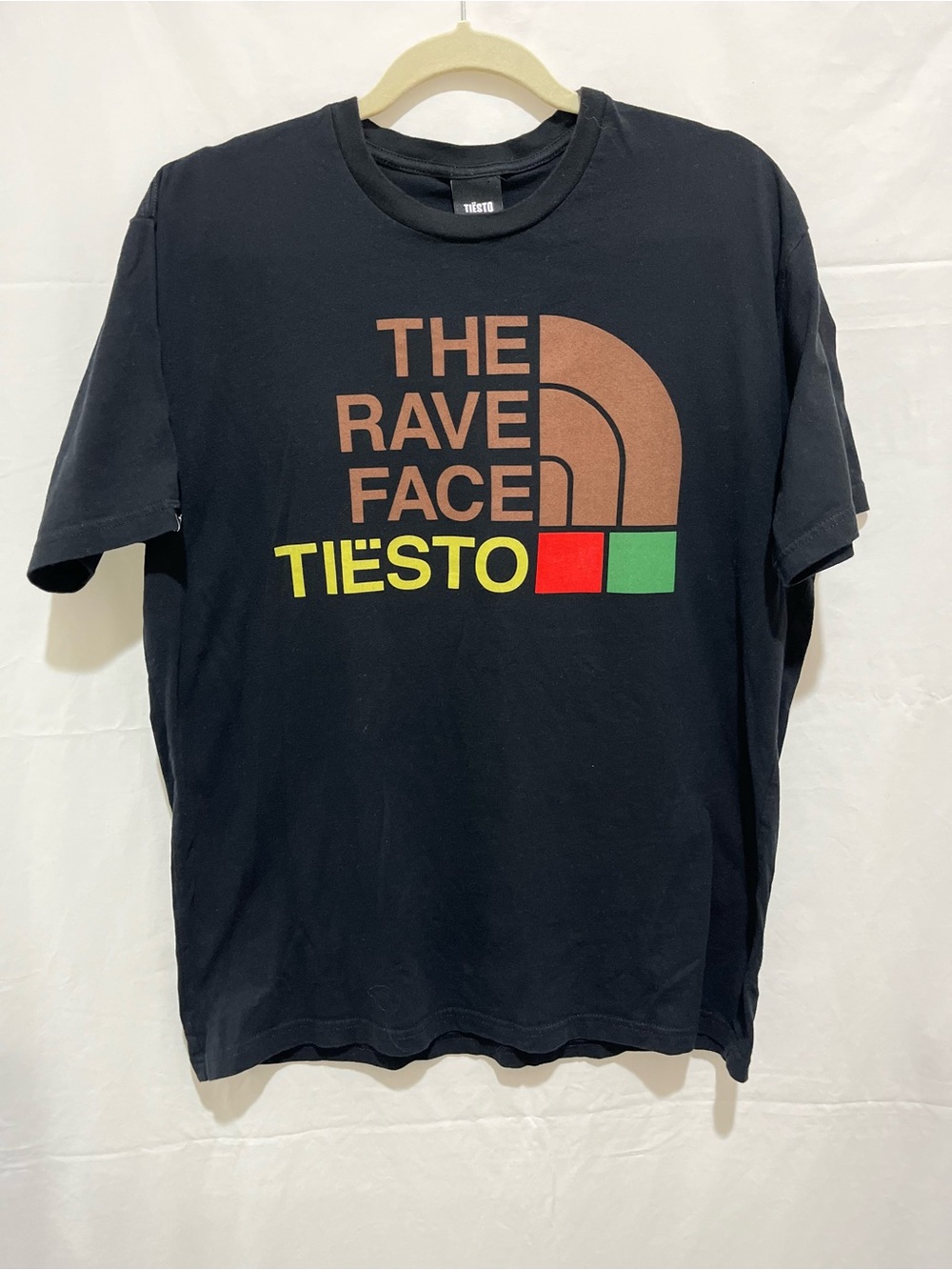 Rave face Tiesto tee shirt L cotton